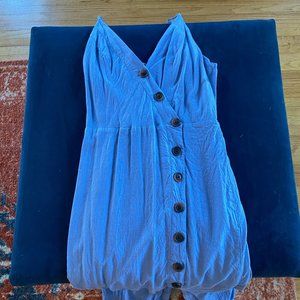 Urban Outfitter Amber Button Down Linen Midi Dress